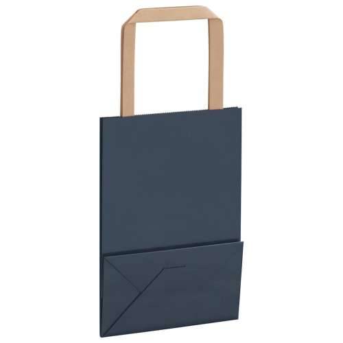 Papirnate vrećice 250 kom s ručkama plave 15x8x21 cm - Plava 15 x 8 x 21 cm 250 Cijena