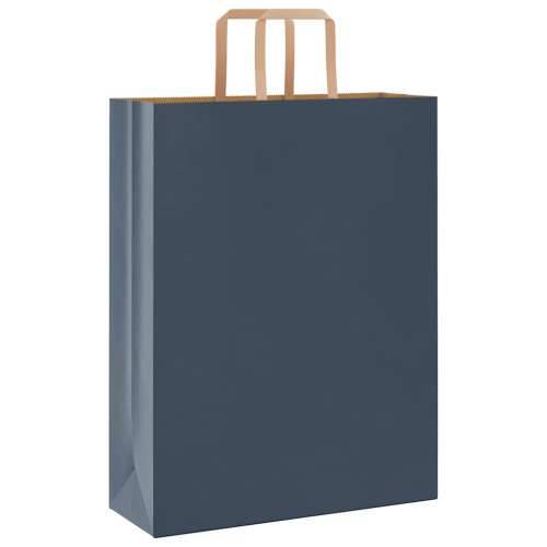 Papirnate vrećice 250 kom s ručkama plave 32x12x42 cm - Plava 32 x 12 x 42 cm 250 Cijena