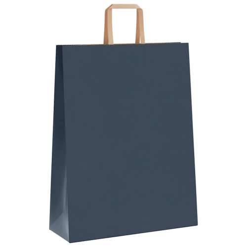 Papirnate vrećice 250 kom s ručkama plave 32x12x42 cm - Plava 32 x 12 x 42 cm 250 Cijena