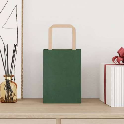 Papirnate vrećice 50 kom s ručkama zelene 15x8x21 cm - Zelena 15 x 8 x 21 cm 50 Cijena