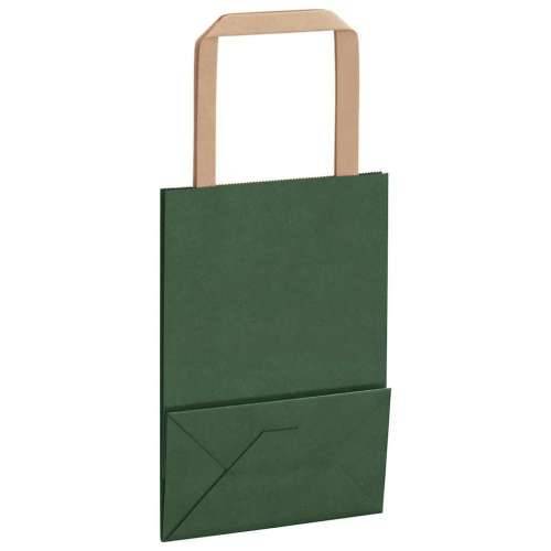 Papirnate vrećice 50 kom s ručkama zelene 15x8x21 cm - Zelena 15 x 8 x 21 cm 50 Cijena