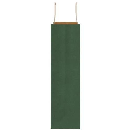Papirnate vrećice 50 kom s ručkama zelene 32x12x42 cm - Zelena 32 x 12 x 42 cm 50 Cijena