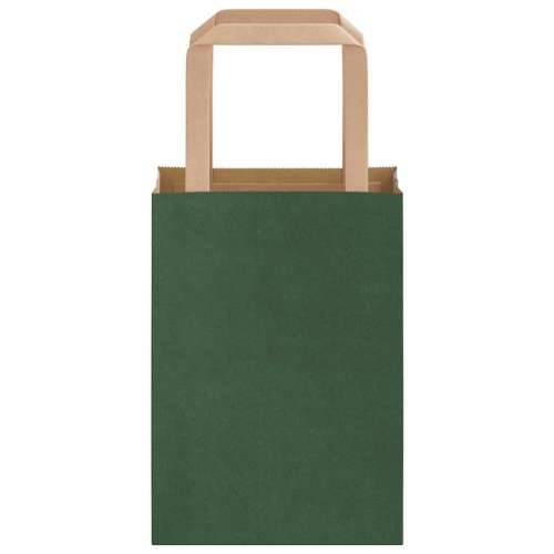 Papirnate vrećice 250 kom s ručkama zelene 15x8x21 cm - Zelena 15 x 8 x 21 cm 250 Cijena