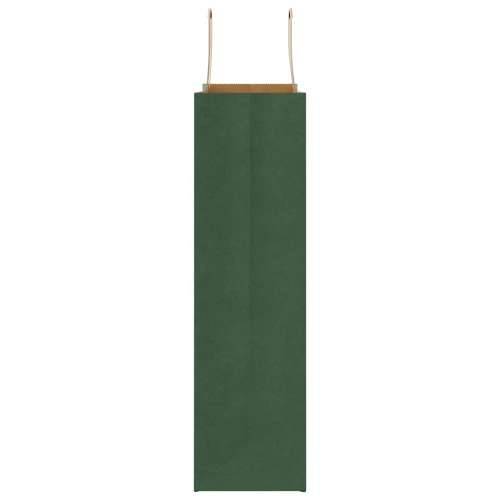 Papirnate vrećice 250 kom s ručkama zelene 32x12x42 cm - Zelena 32 x 12 x 42 cm 250 Cijena