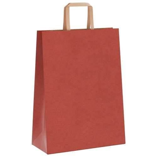 Papirnate vrećice 50 kom s ručkama crvene 26x12x35 cm - Crvena 26 x 12 x 35 cm 50 Cijena