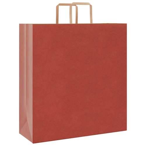 Papirnate vrećice 50 kom s ručkama crvene 45x17x48 cm - Crvena 45 x 17 x 48 cm 50 Cijena