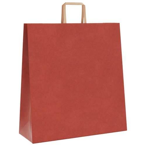 Papirnate vrećice 50 kom s ručkama crvene 45x17x48 cm - Crvena 45 x 17 x 48 cm 50 Cijena
