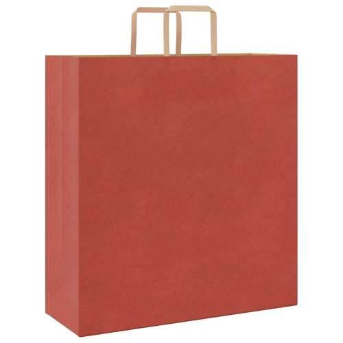 Papirnate vrećice 50 kom s ručkama crvene 45x17x48 cm - Crvena 45 x 17 x 48 cm 50 Cijena