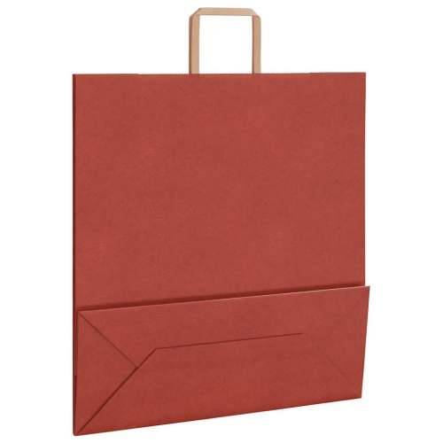 Papirnate vrećice 50 kom s ručkama crvene 45x17x48 cm - Crvena 45 x 17 x 48 cm 50 Cijena