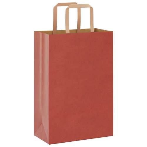 Papirnate vrećice 250 kom s ručkama crvene 21x11x31 cm - Crvena 21 x 11 x 31 cm 250 Cijena