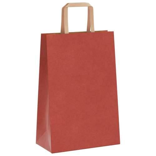 Papirnate vrećice 250 kom s ručkama crvene 21x11x31 cm - Crvena 21 x 11 x 31 cm 250 Cijena
