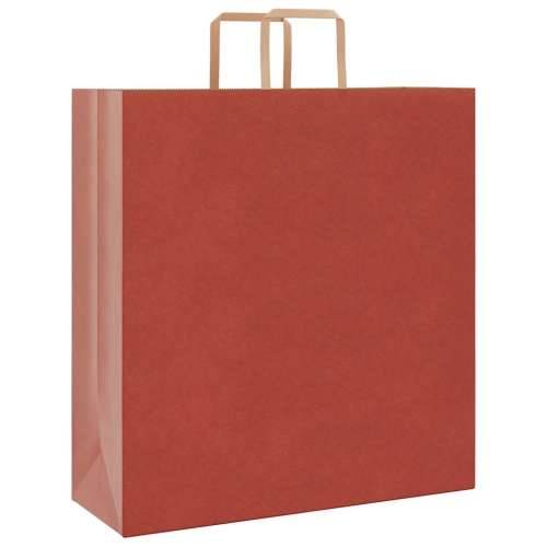 Papirnate vrećice 250 kom s ručkama crvene 45x17x48 cm - Crvena 45 x 17 x 48 cm 250 Cijena