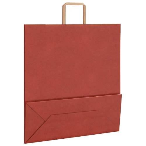 Papirnate vrećice 250 kom s ručkama crvene 45x17x48 cm - Crvena 45 x 17 x 48 cm 250 Cijena
