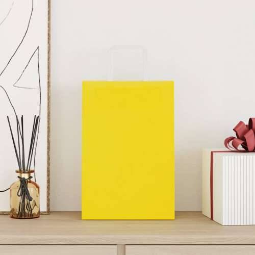 Papirnate vrećice 50 kom s ručkama žute 21x11x31 cm - Žuta 21 x 11 x 31 cm 50 Cijena