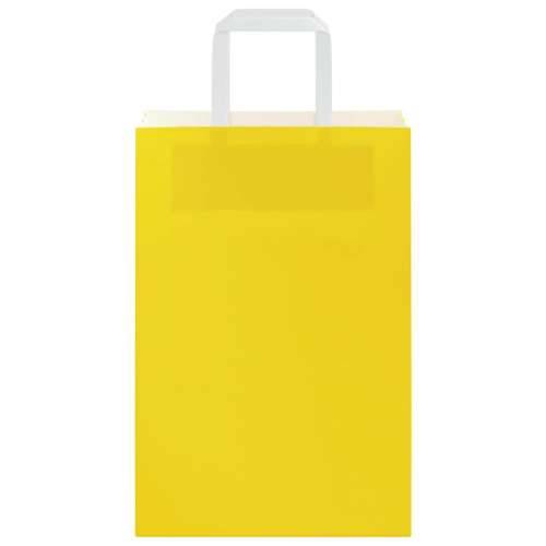 Papirnate vrećice 50 kom s ručkama žute 21x11x31 cm - Žuta 21 x 11 x 31 cm 50 Cijena