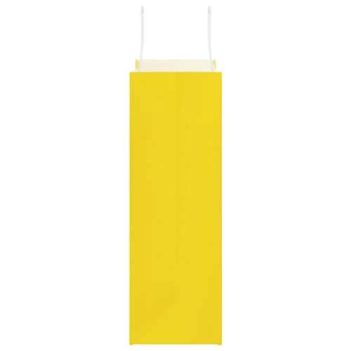 Papirnate vrećice 50 kom s ručkama žute 26x12x35 cm - Žuta 26 x 12 x 35 cm 50 Cijena