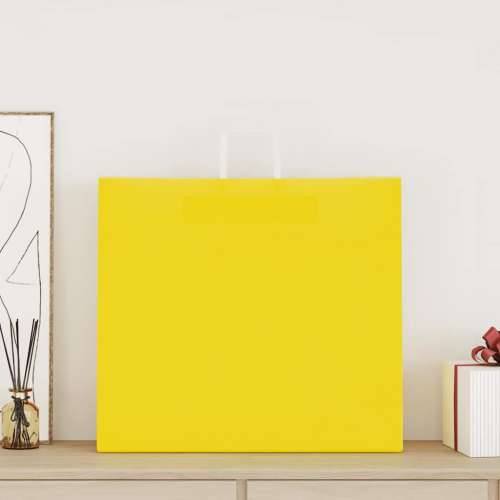 Papirnate vrećice 50 kom s ručkama žute 54x15x49 cm - Žuta 54 x 15 x 49 cm 50 Cijena