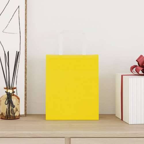 Papirnate vrećice 250 kom s ručkama žute 18x8x22 cm - Žuta 18 x 8 x 22 cm 250 Cijena