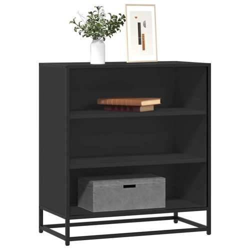Komoda crna 68x35x76 cm konstruirano drvo i metal - Crna 1 Cijena