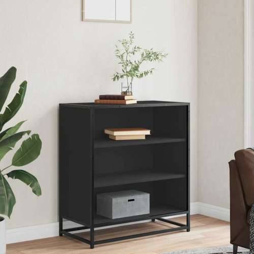 Komoda crna 68x35x76 cm konstruirano drvo i metal - Crna 1 Cijena