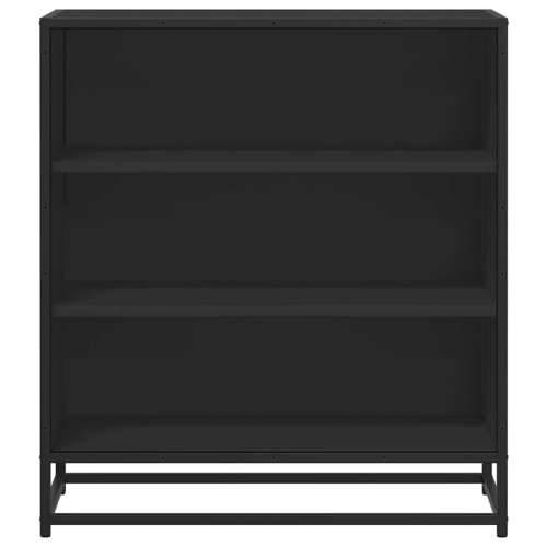 Komoda crna 68x35x76 cm konstruirano drvo i metal - Crna 1 Cijena