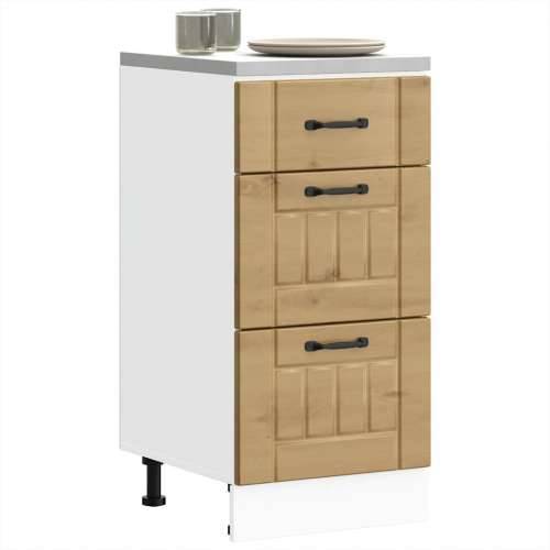 Donji kuhinjski ormarić Lucca boja hrasta konstruirano drvo - hrast artisan 40 x 46 x 81.5 cm 1 1x bottom cabinet (3 drawers) Cijena