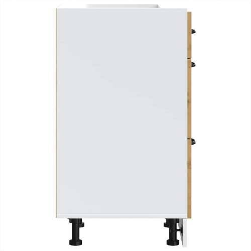 Donji kuhinjski ormarić Lucca boja hrasta konstruirano drvo - hrast artisan 40 x 46 x 81.5 cm 1 1x bottom cabinet (3 drawers) Cijena