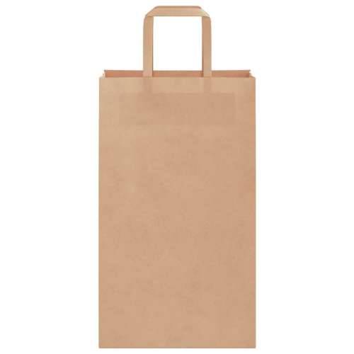 Papirnate vrećice 50 kom s ručkama smeđe 21x11x36 cm - Smeđa 21 x 11 x 36 cm 50 Cijena
