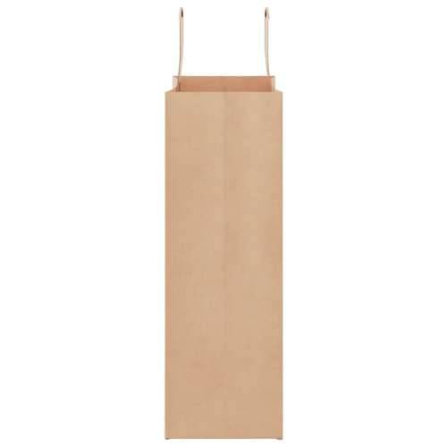 Papirnate vrećice 50 kom s ručkama smeđe 26x12x35 cm - Smeđa 26 x 12 x 35 cm 50 Cijena