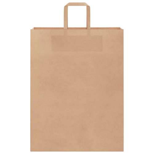 Papirnate vrećice 50 kom s ručkama smeđe 32x12x42 cm - Smeđa 32 x 12 x 42 cm 50 Cijena