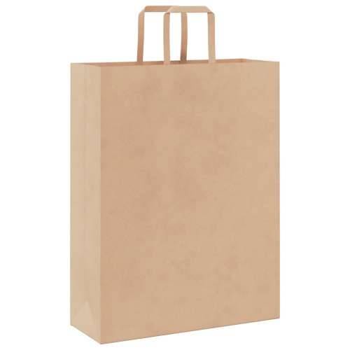 Papirnate vrećice 50 kom s ručkama smeđe 32x12x42 cm - Smeđa 32 x 12 x 42 cm 50 Cijena
