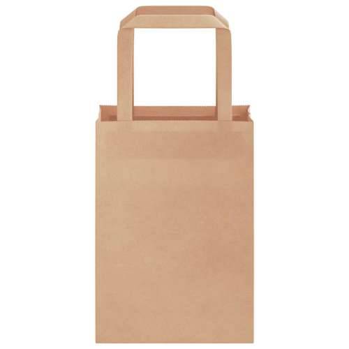 Papirnate vrećice 250 kom s ručkama smeđe 15x8x21 cm - Smeđa 15 x 8 x 21 cm 250 Cijena