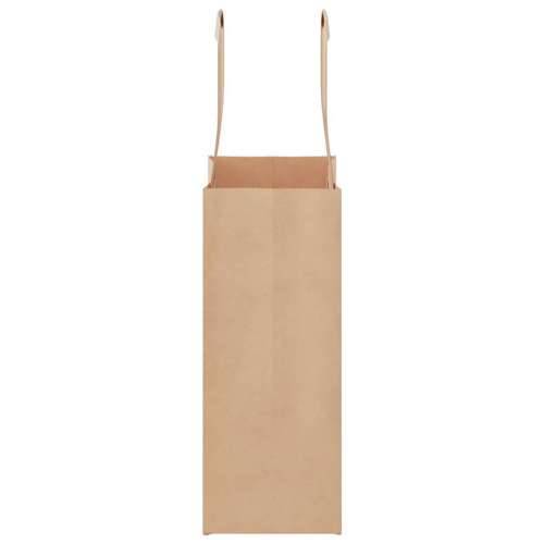 Papirnate vrećice 250 kom s ručkama smeđe 15x8x21 cm - Smeđa 15 x 8 x 21 cm 250 Cijena