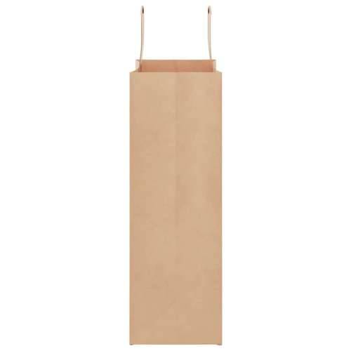 Papirnate vrećice 250 kom s ručkama smeđe 26x12x35 cm - Smeđa 26 x 12 x 35 cm 250 Cijena