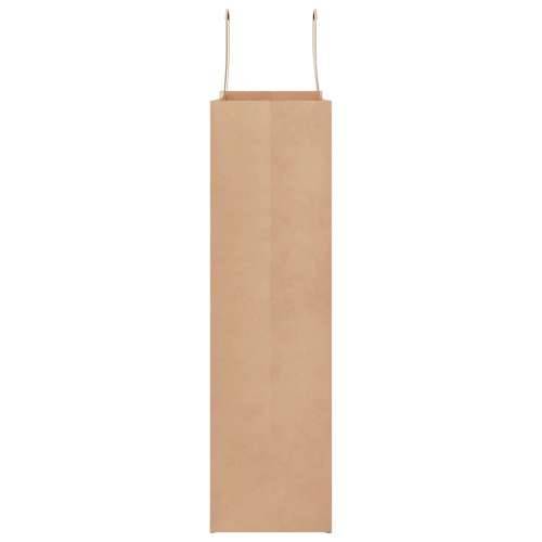 Papirnate vrećice 250 kom s ručkama smeđe 32x12x42 cm - Smeđa 32 x 12 x 42 cm 250 Cijena