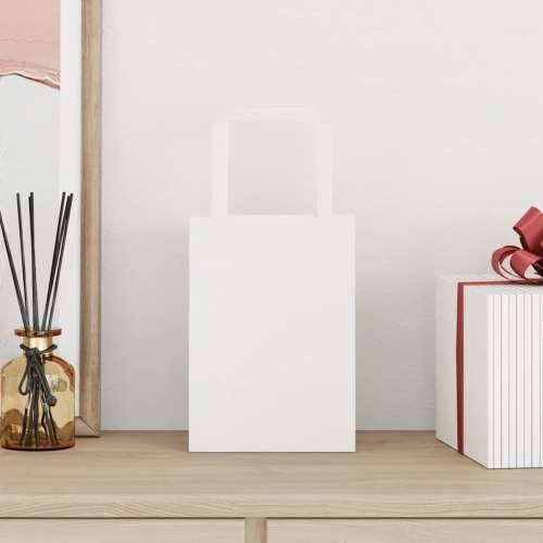 Papirnate vrećice 50 kom s ručkama bijele 15x8x21 cm - Bijela 15 x 8 x 21 cm 50 Cijena