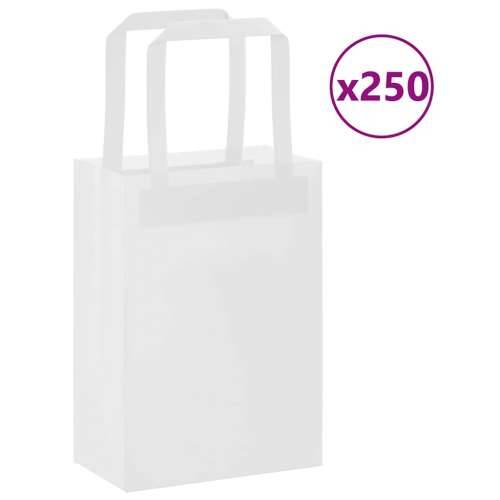 Papirnate vrećice 250 kom s ručkama bijele 15x8x21 cm - Bijela 15 x 8 x 21 cm 250 Cijena