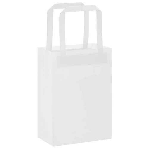 Papirnate vrećice 250 kom s ručkama bijele 15x8x21 cm - Bijela 15 x 8 x 21 cm 250 Cijena