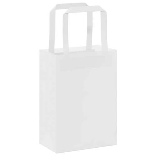 Papirnate vrećice 250 kom s ručkama bijele 15x8x21 cm - Bijela 15 x 8 x 21 cm 250 Cijena