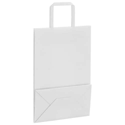 Papirnate vrećice 250 kom s ručkama bijele 21x11x31 cm - Bijela 21 x 11 x 31 cm 250 Cijena