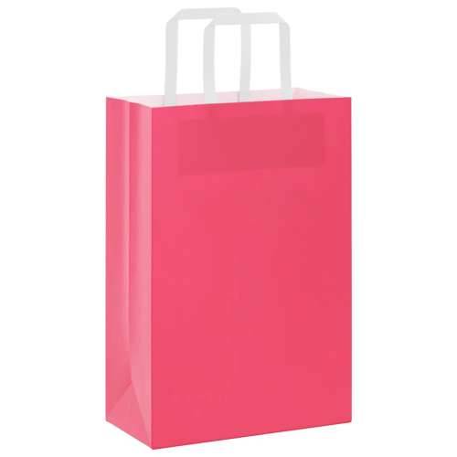 Papirnate vrećice 50 kom s ručkama ružičaste 21x11x31 cm - Ružičasta 21 x 11 x 31 cm 50 Cijena
