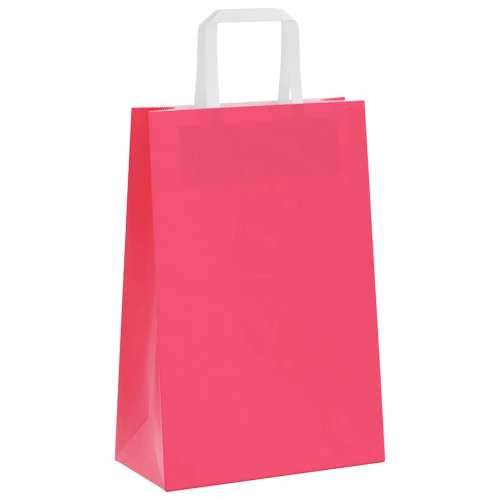 Papirnate vrećice 50 kom s ručkama ružičaste 21x11x31 cm - Ružičasta 21 x 11 x 31 cm 50 Cijena