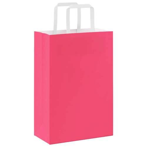 Papirnate vrećice 50 kom s ručkama ružičaste 21x11x31 cm - Ružičasta 21 x 11 x 31 cm 50 Cijena