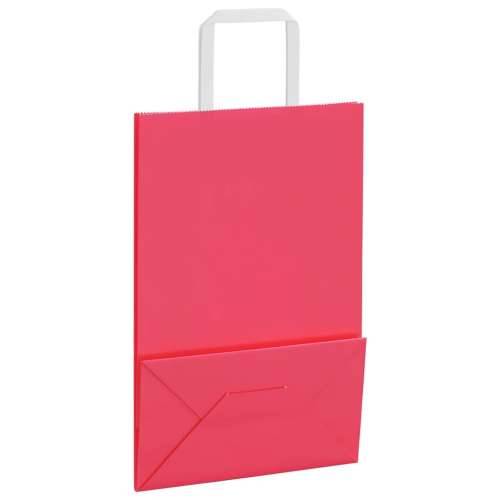 Papirnate vrećice 50 kom s ručkama ružičaste 21x11x31 cm - Ružičasta 21 x 11 x 31 cm 50 Cijena