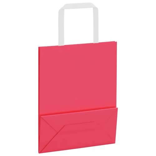 Papirnate vrećice 250 kom s ručkama ružičaste 18x8x22 cm - Ružičasta 18 x 8 x 22 cm 250 Cijena