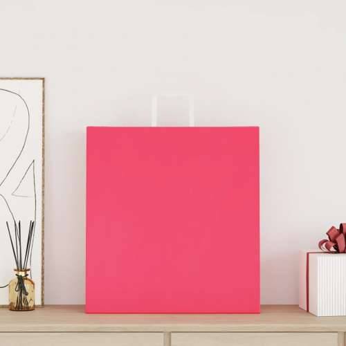 Papirnate vrećice 250 kom s ručkama ružičaste 45x17x48 cm - Ružičasta 45 x 17 x 48 cm 250 Cijena