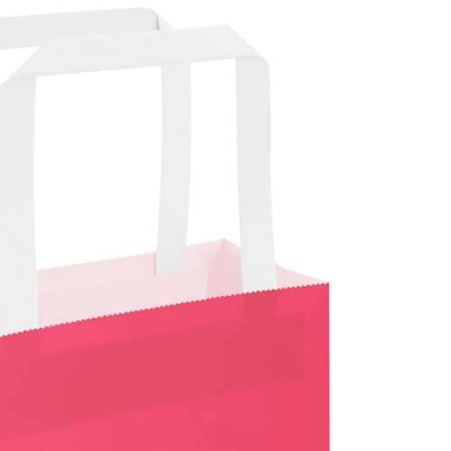 Papirnate vrećice 250 kom s ručkama ružičaste 45x17x48 cm - Ružičasta 45 x 17 x 48 cm 250 Cijena