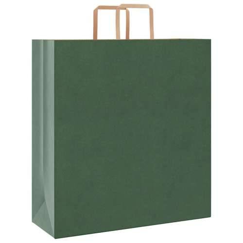 Papirnate vrećice 50 kom s ručkama zelene 45x17x48 cm - Zelena 45 x 17 x 48 cm 50 Cijena