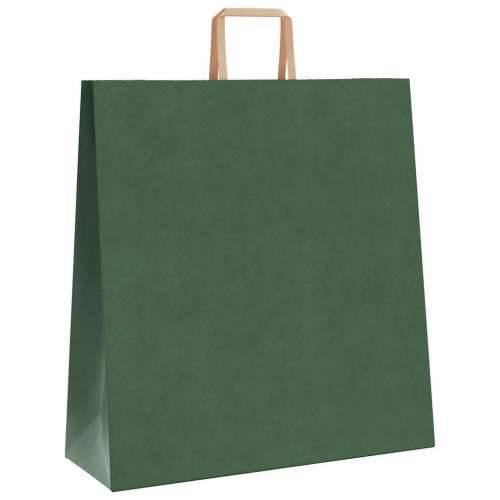 Papirnate vrećice 50 kom s ručkama zelene 45x17x48 cm - Zelena 45 x 17 x 48 cm 50 Cijena