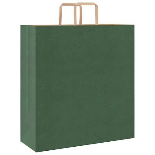 Papirnate vrećice 50 kom s ručkama zelene 45x17x48 cm - Zelena 45 x 17 x 48 cm 50 Cijena
